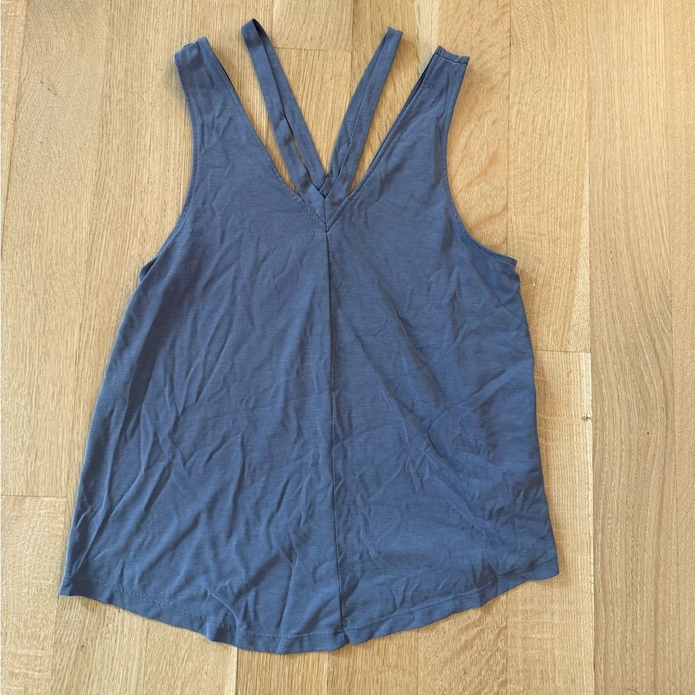 American Eagle Outfitters Blue Backless Tank Top